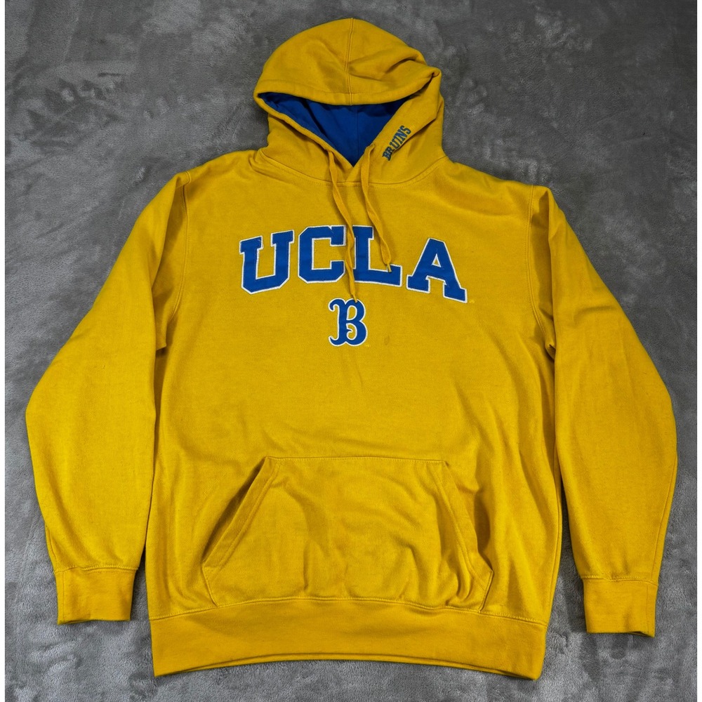 Stadium Athletics UCLA Hoodie Mens Large Yellow Good‎ Bruins Pullover Graphic